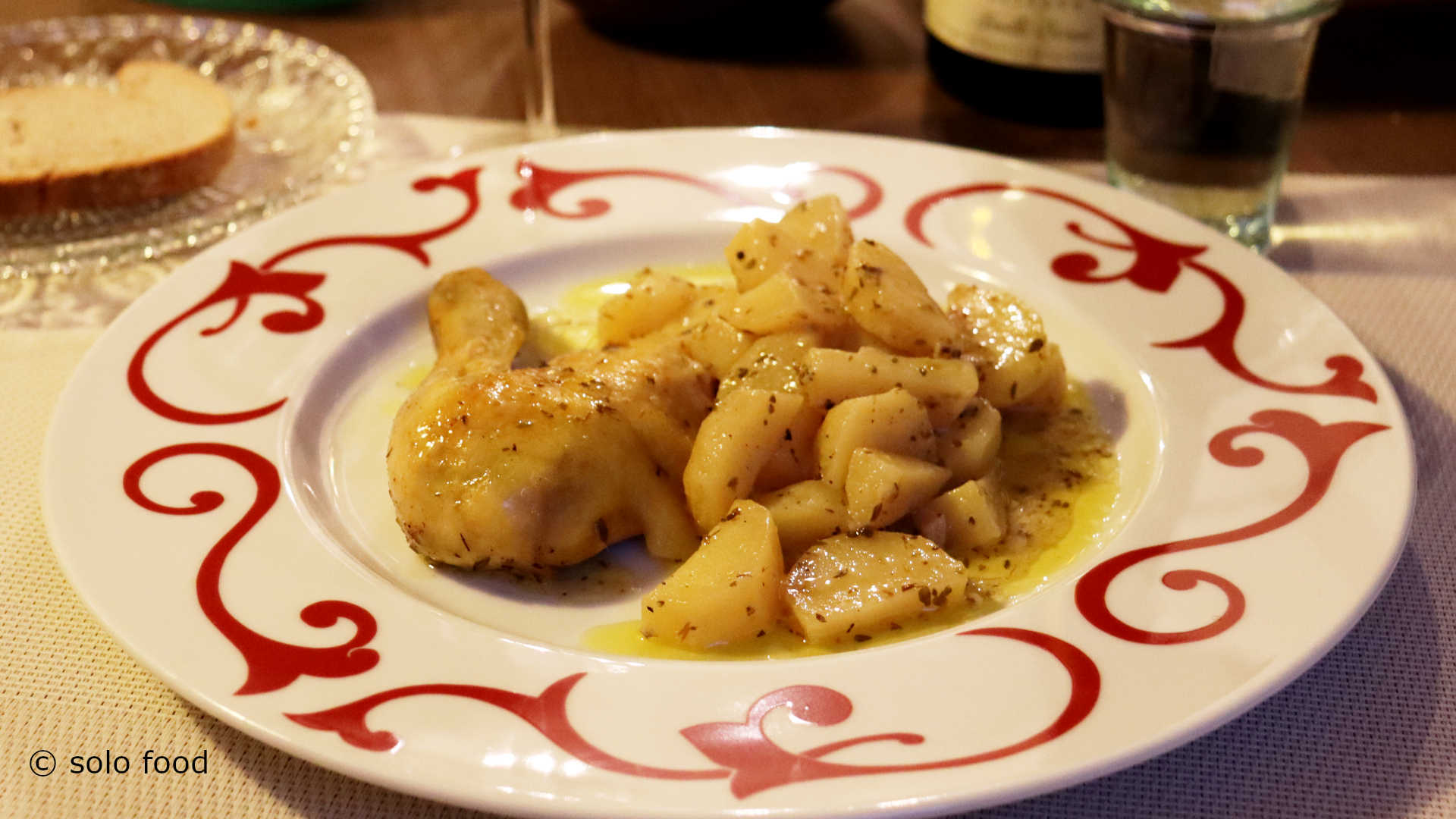 Young lemony cockerel with mustard sauce in the oven - solo food - Recipes  for One